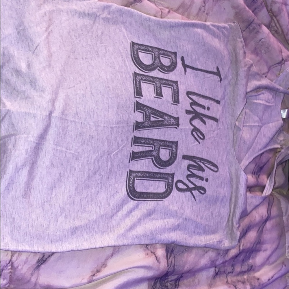 “I like his beard” tank top